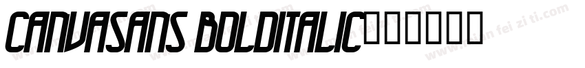 CanvaSans BoldItalic字体转换